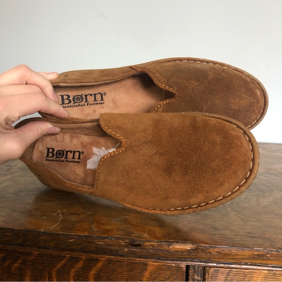 New Born Teresa Rust Distressed Leather Slip On Comfort Loafer Shoes - Picture 12 of 13